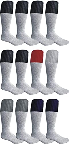 12 Pairs Pack Heavy Duty Thermal TUBE Winter Socks Ultra Warm