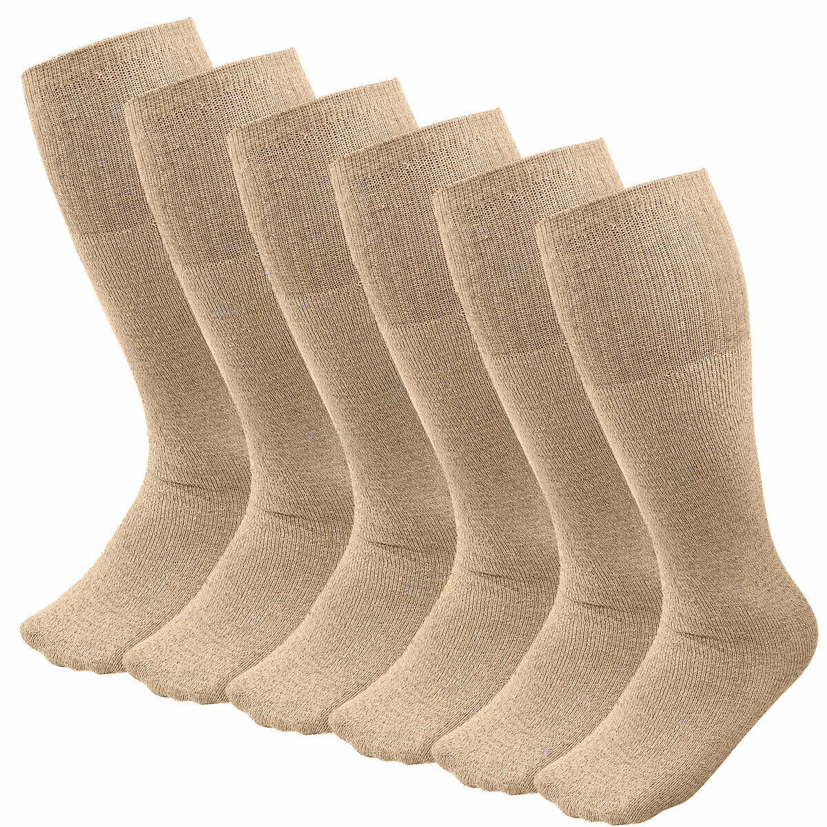 SICKS　atlast butcher products75/8 Pro-Trek Low Cut White Socks - 12 Pair Bulk Pack